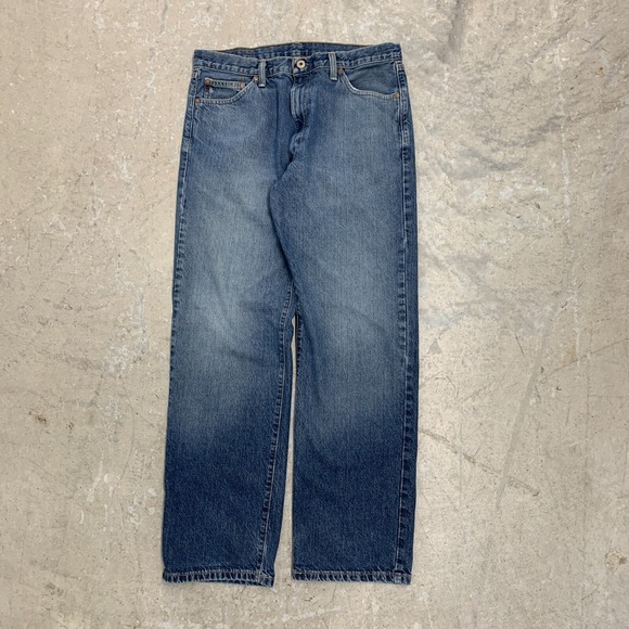 Polo Ralph Lauren Jeans 33x31 Blue Pants Relaxed Straight Baggy Denim Tag 34 - Picture 1 of 14